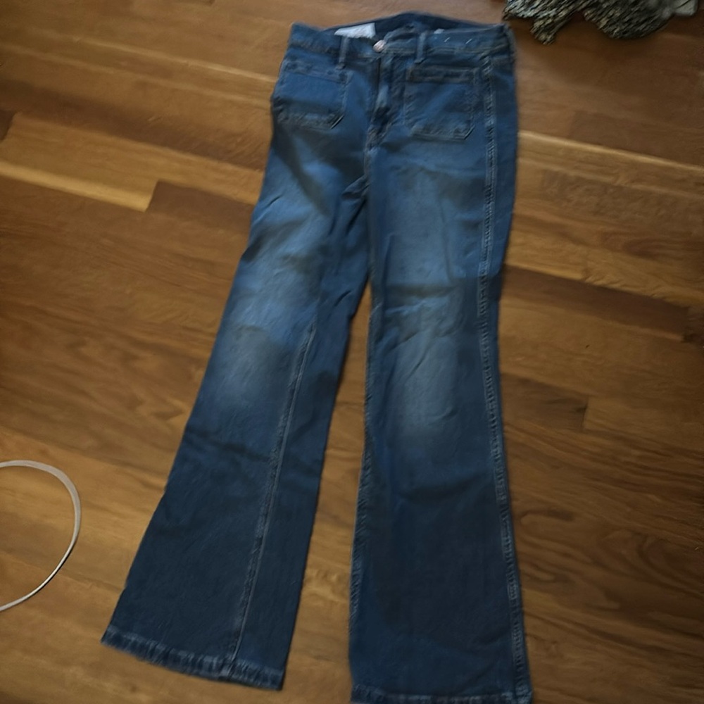 Brand new gap 70s flare jeans- medium wash  ticket removed, but never worn